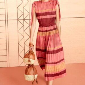 NWOT ULLA JOHNSON Alessa Dress in Pink Multi XS $695